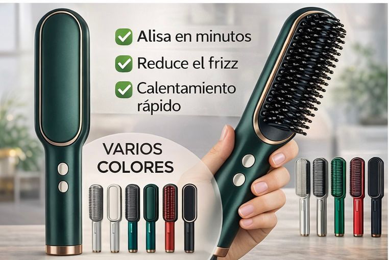 ✨Cepillo alisador anti-frizz - Cabello liso y brillante